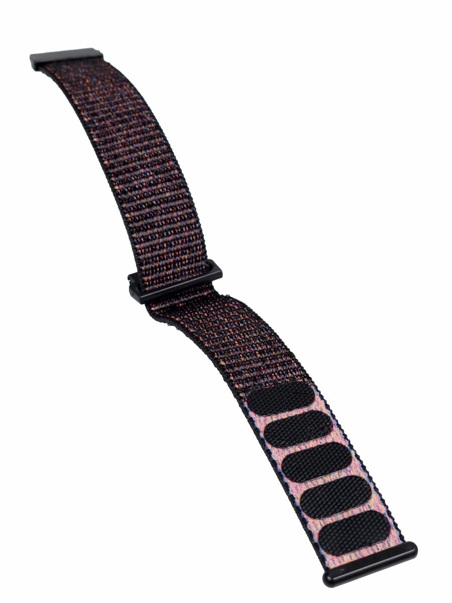

Ремешок Nuobi Nylon для Xiaomi, Huawei, Samsung, Garmin (22mm) Black/Pink