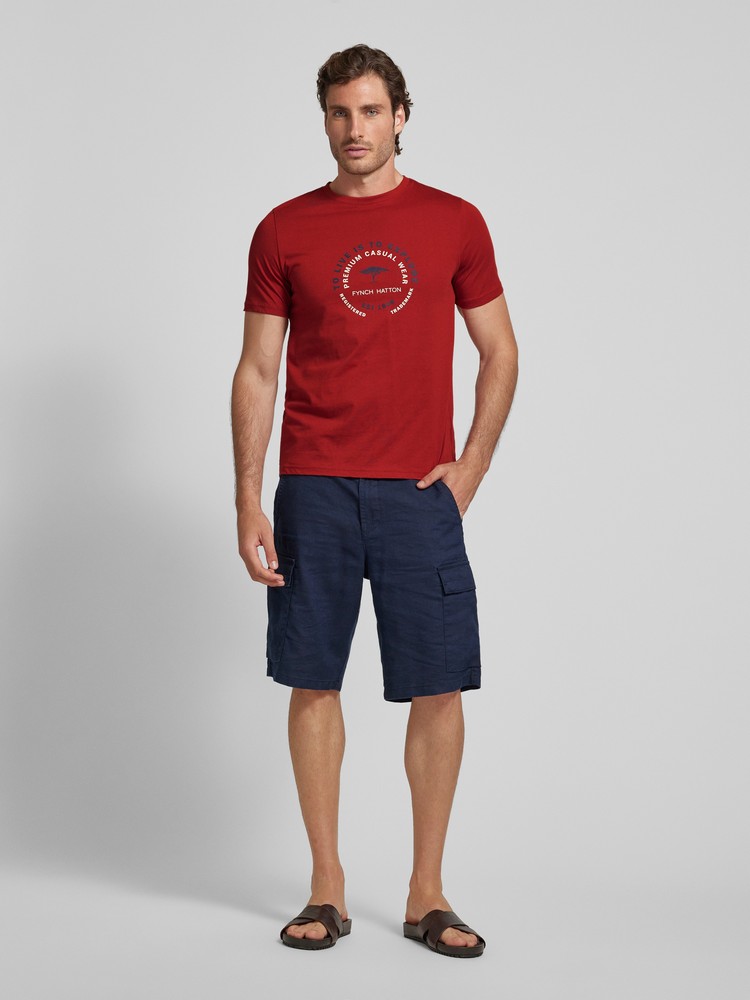 Футболка мужская FYNCH-HATTON 14051317 красная M 6032₽