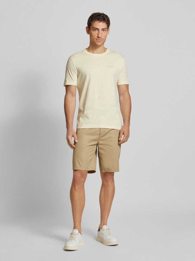 

Футболка мужская Calvin Klein K10K113106 бежевая M, Бежевый, K10K113106