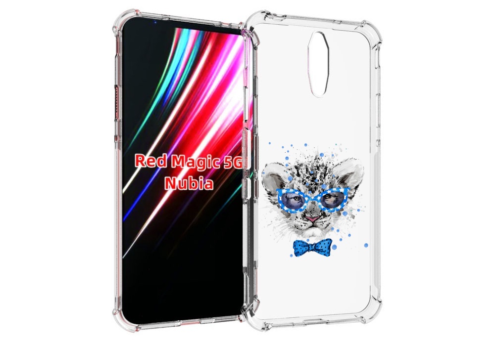 

Чехол MyPads тигренок с бабочкой для ZTE Nubia Red Magic 1 5G, Прозрачный, Tocco