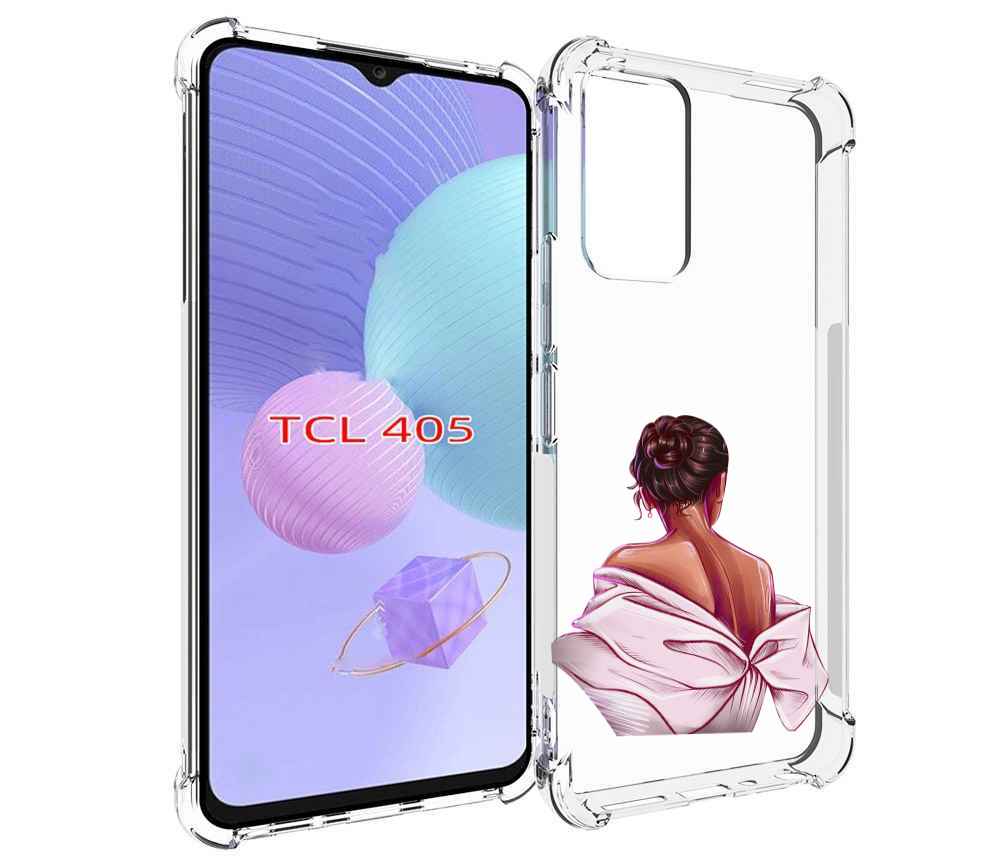 

Чехол MyPads девушка-со-спины женский для TCL 405, Tocco