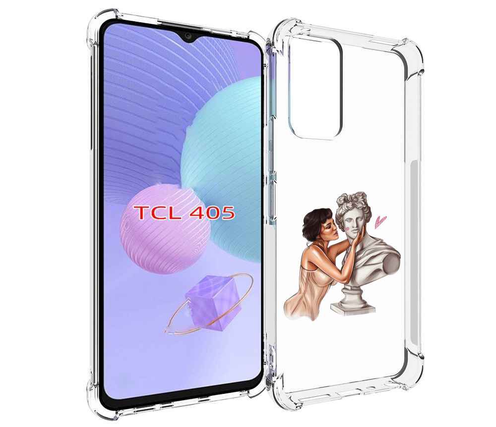 

Чехол MyPads девушка-со-статуей женский для TCL 405, Tocco
