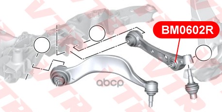 фото Сайлентблок нижнего рычага передней подвески vtr арт. bm0602r