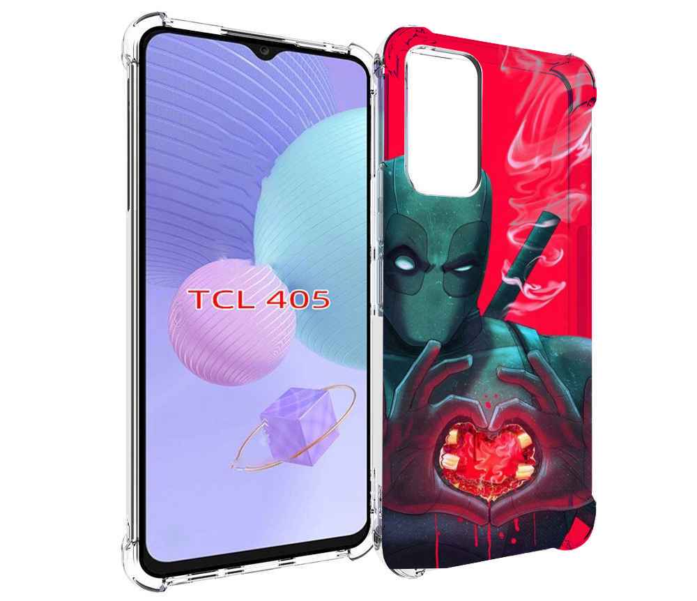 

Чехол MyPads дедпул-в-сердце для TCL 405, Tocco