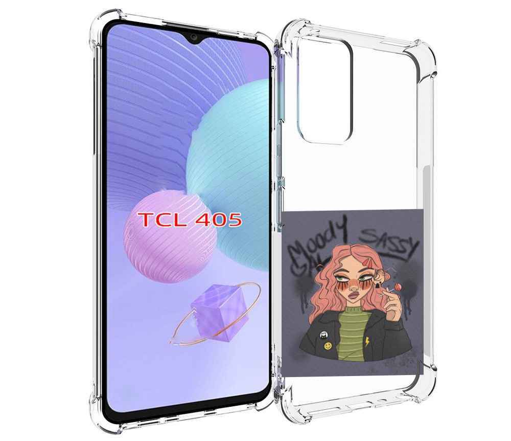 

Чехол MyPads дерзкое-настроение женский для TCL 405, Tocco