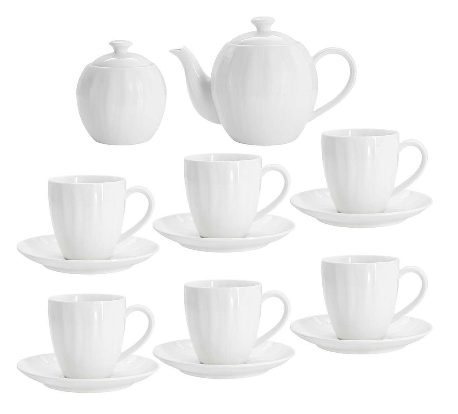 

Чайный сервиз из 14 предметов Home & Style, Белый