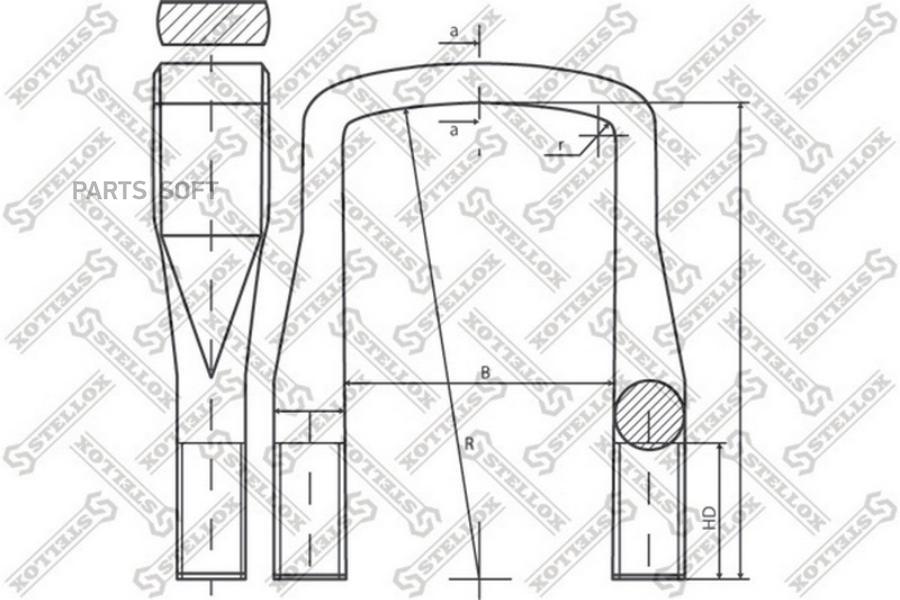 

STELLOX 84-64247-SX_стремянка94xM30x3.5x405-П, Scania SCANIA