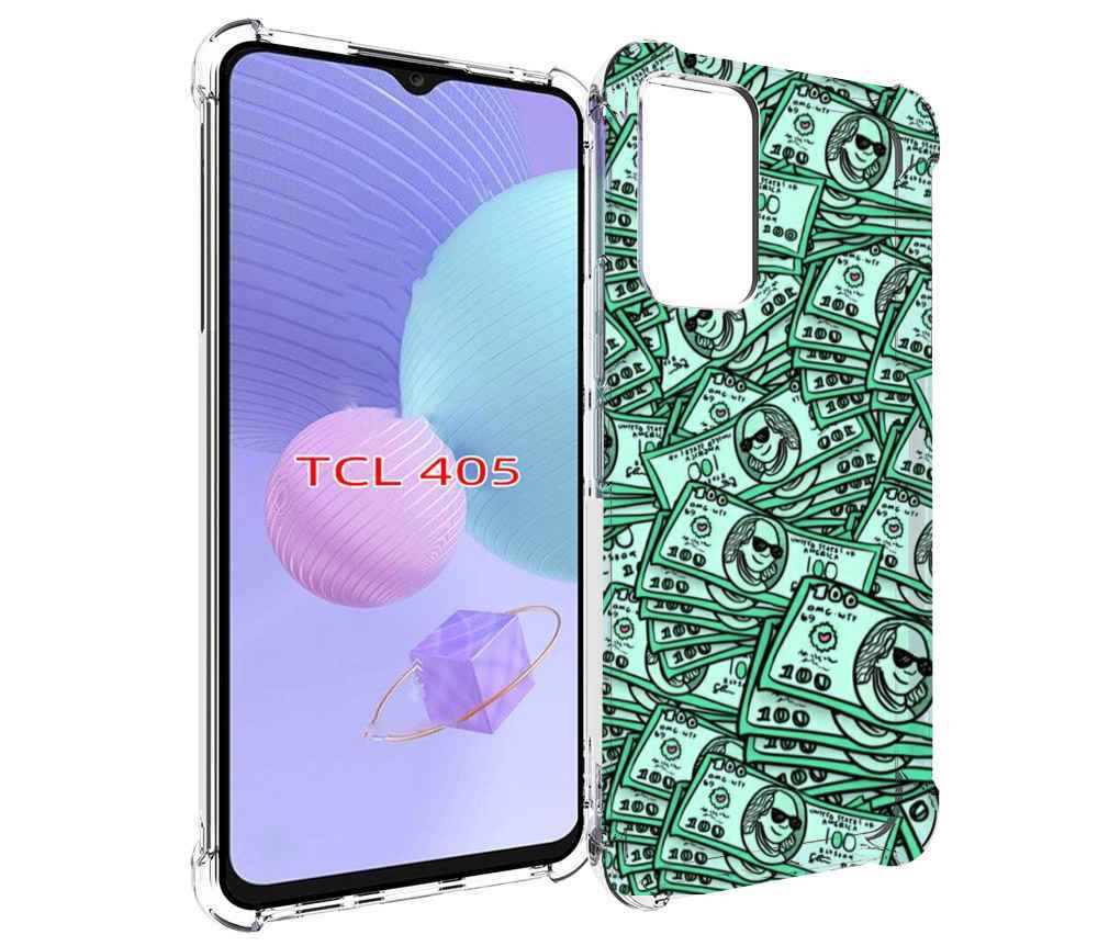 

Чехол MyPads доллары картинка для TCL 405, Tocco