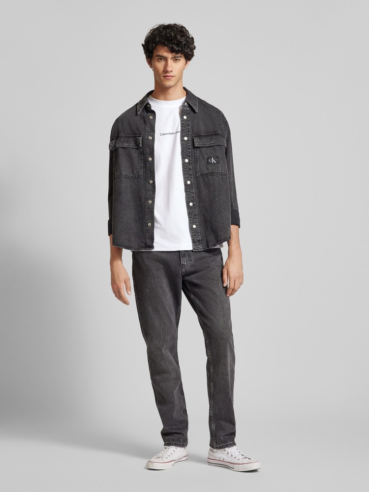 

Футболка мужская Calvin Klein Jeans J30J325688 белая S, Белый, J30J325688