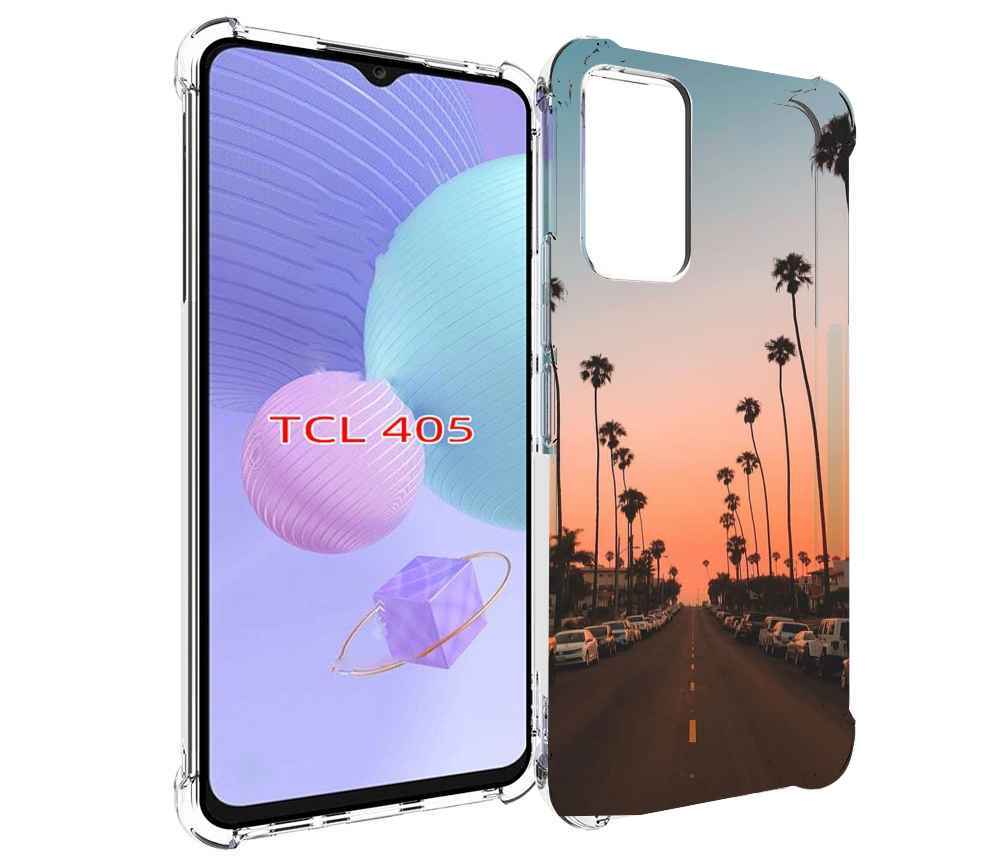 

Чехол MyPads дорога-с-закатом для TCL 405, Tocco
