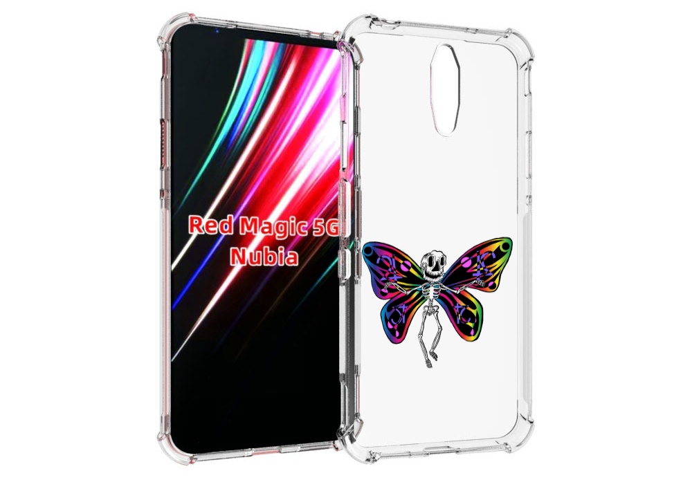 

Чехол MyPads эффект бабочки для ZTE Nubia Red Magic 1 5G, Прозрачный, Tocco