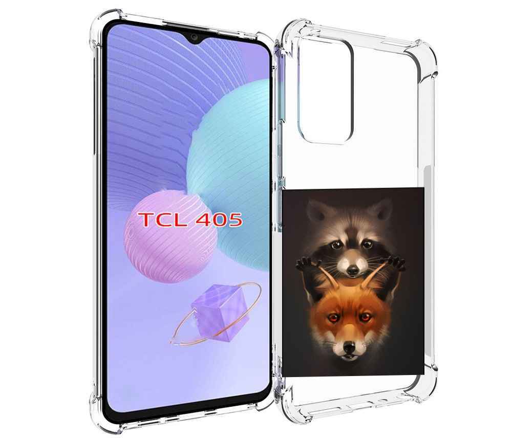 

Чехол MyPads енотик-лисенок для TCL 405, Tocco