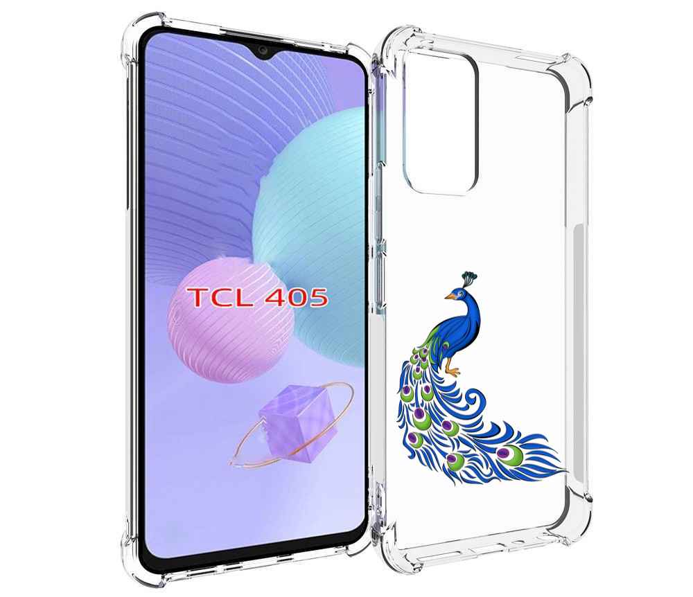 

Чехол MyPads жарптица-голубая для TCL 405, Tocco