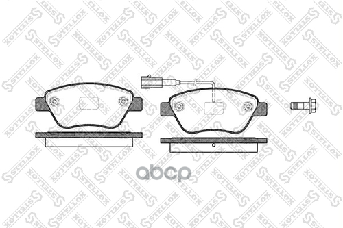 

Колодки дисковые передн. FIAT Idea 1.2i/1.4i/1.3JTD 03> STELLOX