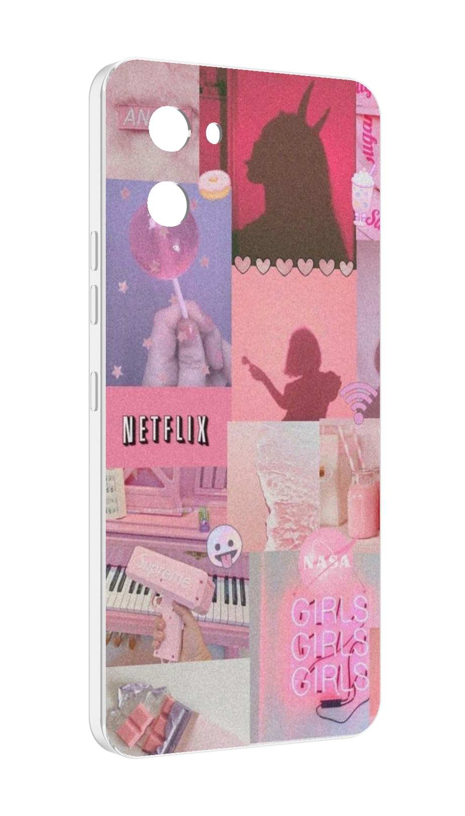 

Чехол MyPads Розовый-вайб для UMIDIGI G1, Прозрачный, Tocco