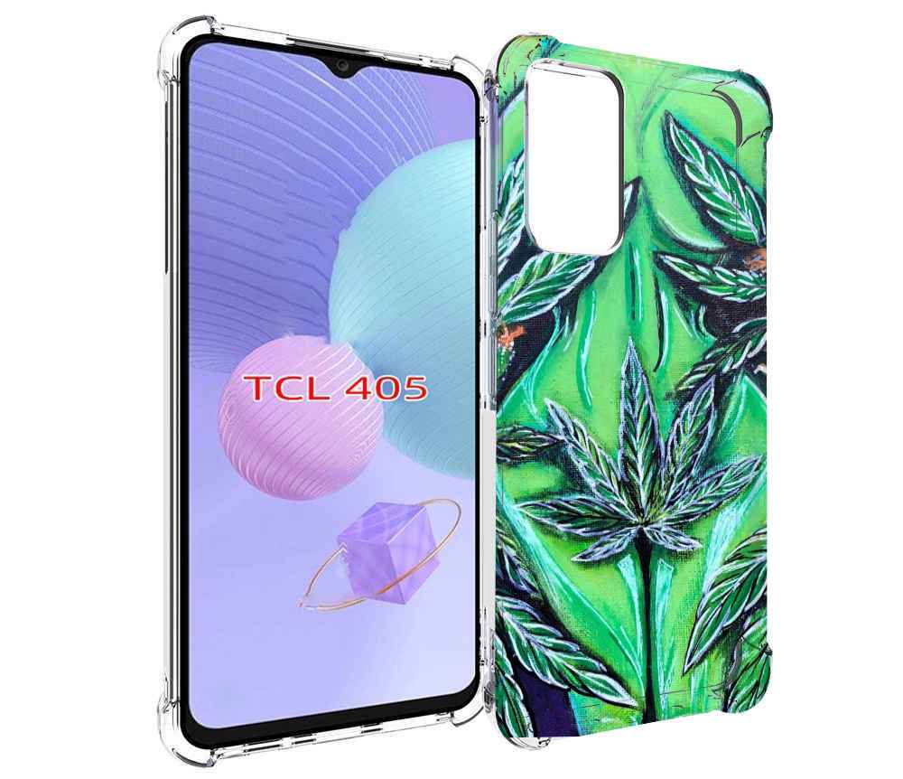 

Чехол MyPads зеленая девушка для TCL 405, Tocco