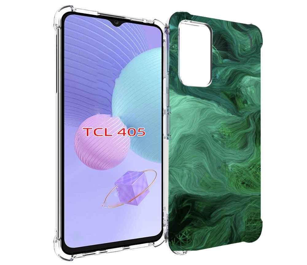 

Чехол MyPads зеленые нити для TCL 405, Tocco