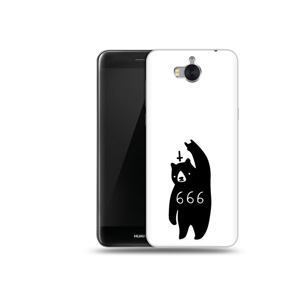 

Чехол MyPads Tocco для Huawei Y5 медведь 666 (PT91582.58.462), Прозрачный, Tocco