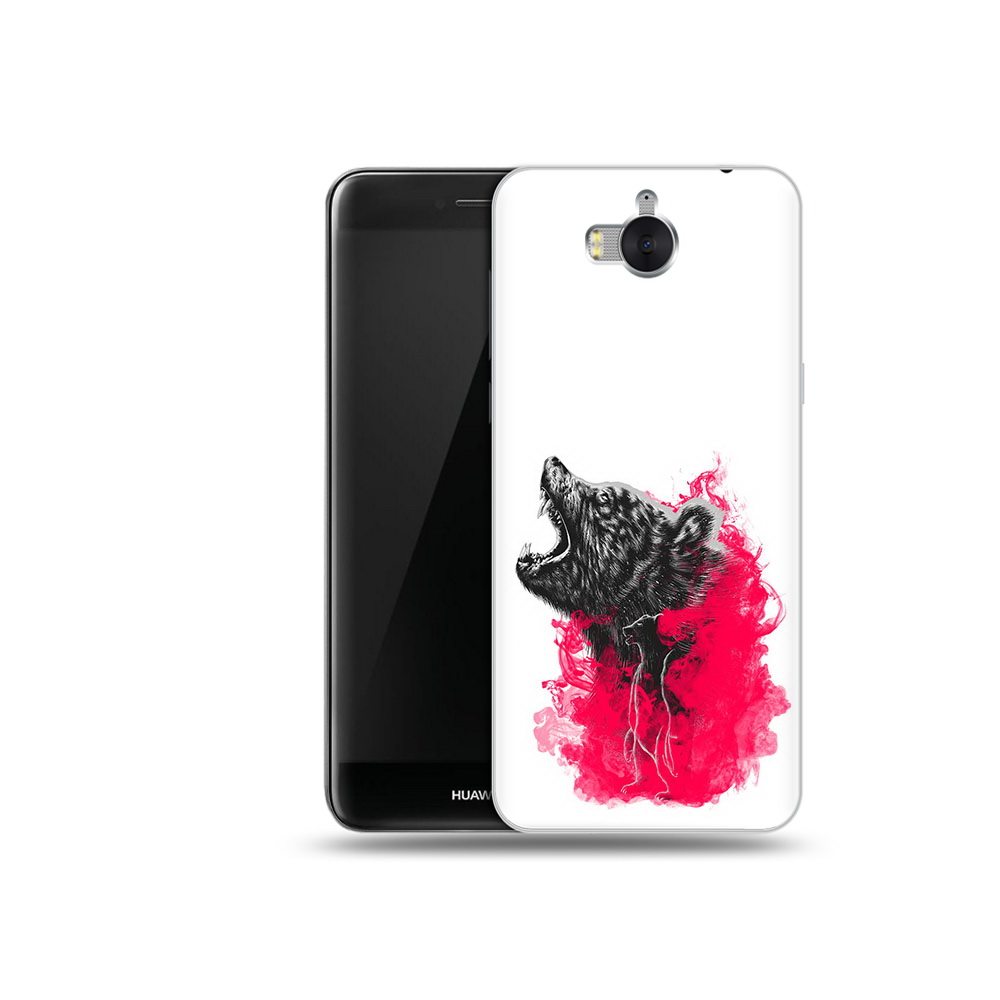 

Чехол MyPads Tocco для Huawei Y5 медведь в дымке (PT91582.58.463), Прозрачный, Tocco