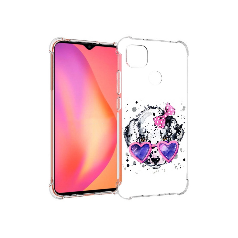 

Чехол MyPads Tocco для Xiaomi Redmi 9C долматинец в очках (PT152115.265.337), Прозрачный, Tocco