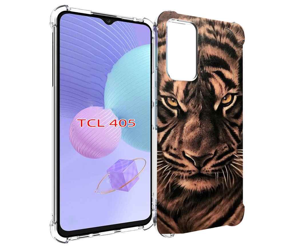 

Чехол MyPads злой-большой-тигр для TCL 405, Tocco