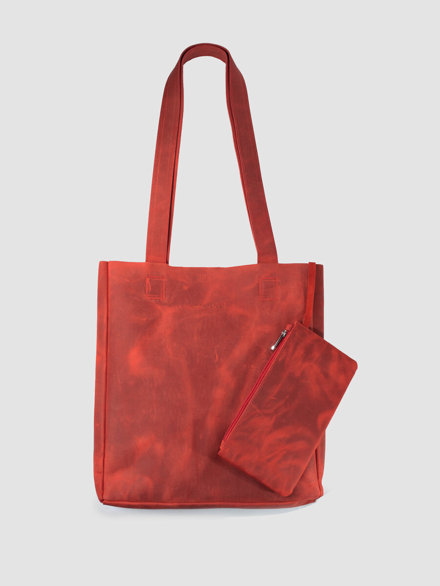Комплект (сумка+косметичка) женская Reversal 8855R красный
