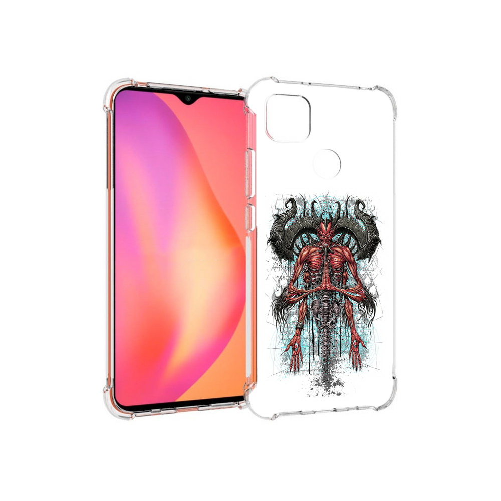 

Чехол MyPads Tocco для Xiaomi Redmi 9C дьявол (PT152115.265.340), Прозрачный, Tocco