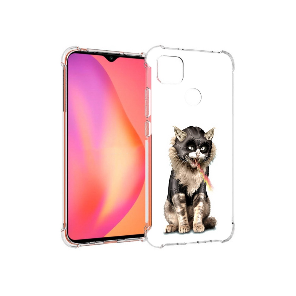 

Чехол MyPads Tocco для Xiaomi Redmi 9C дьяволский кот (PT152115.265.341), Прозрачный, Tocco