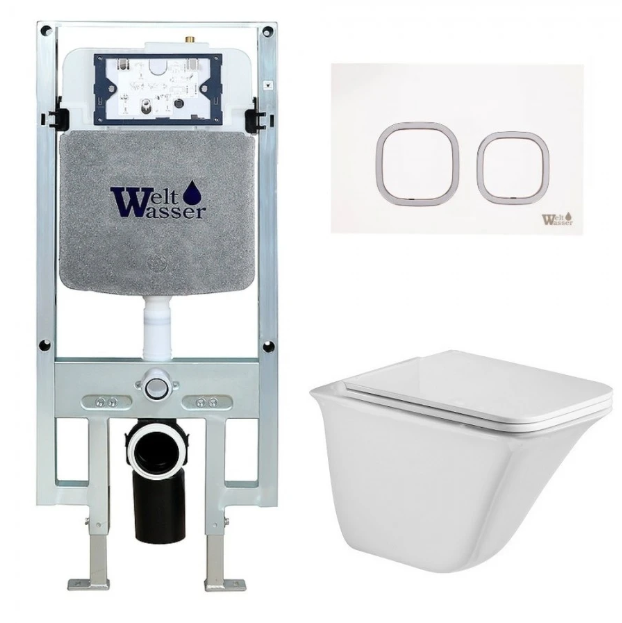 

Унитаз с инсталляцией WeltWasser AMBERG 497 ST + ROTBACH 004 GL-WT + AMBERG RD-WT, AMBERG 497 ST + ROTBACH 004 GL-WT + AMBERG RD-WT