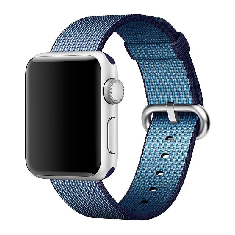 фото Ремешок для смарт-часов apple woven nylon для apple watch 38 mm blue (mpw12zm/a)