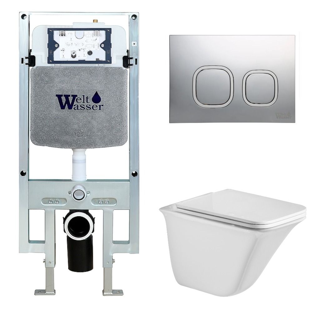 

Унитаз с инсталляцией WeltWasser AMBERG 497 ST + ROTBACH 004 GL-WT + AMBERG RD-CR, AMBERG 497 ST + ROTBACH 004 GL-WT + AMBERG RD-CR