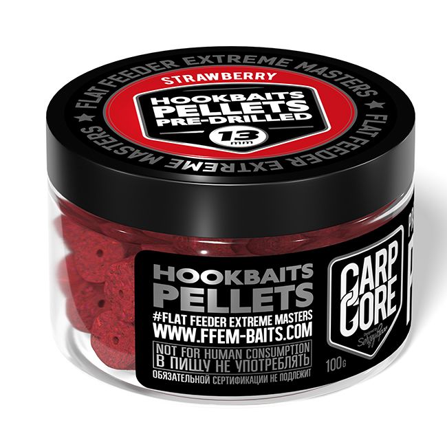 Пеллетс насадочный FFEM Baits Hookbaits 13 мм Strawberry 100 гр