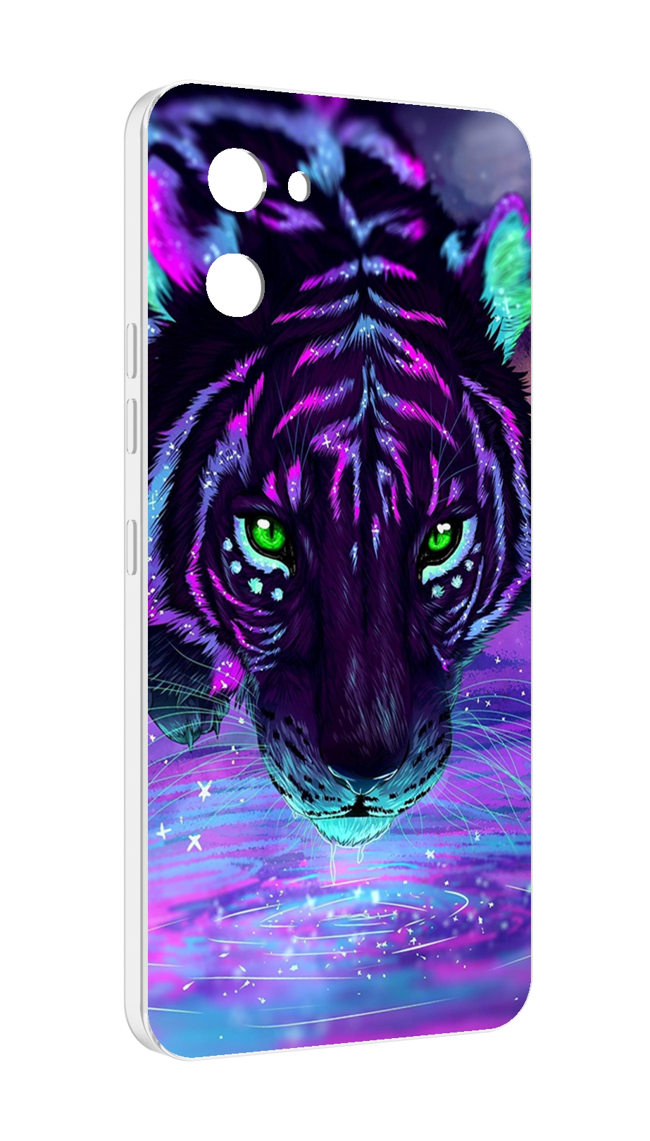 

Чехол MyPads Тигр-неон для UMIDIGI G1, Прозрачный, Tocco