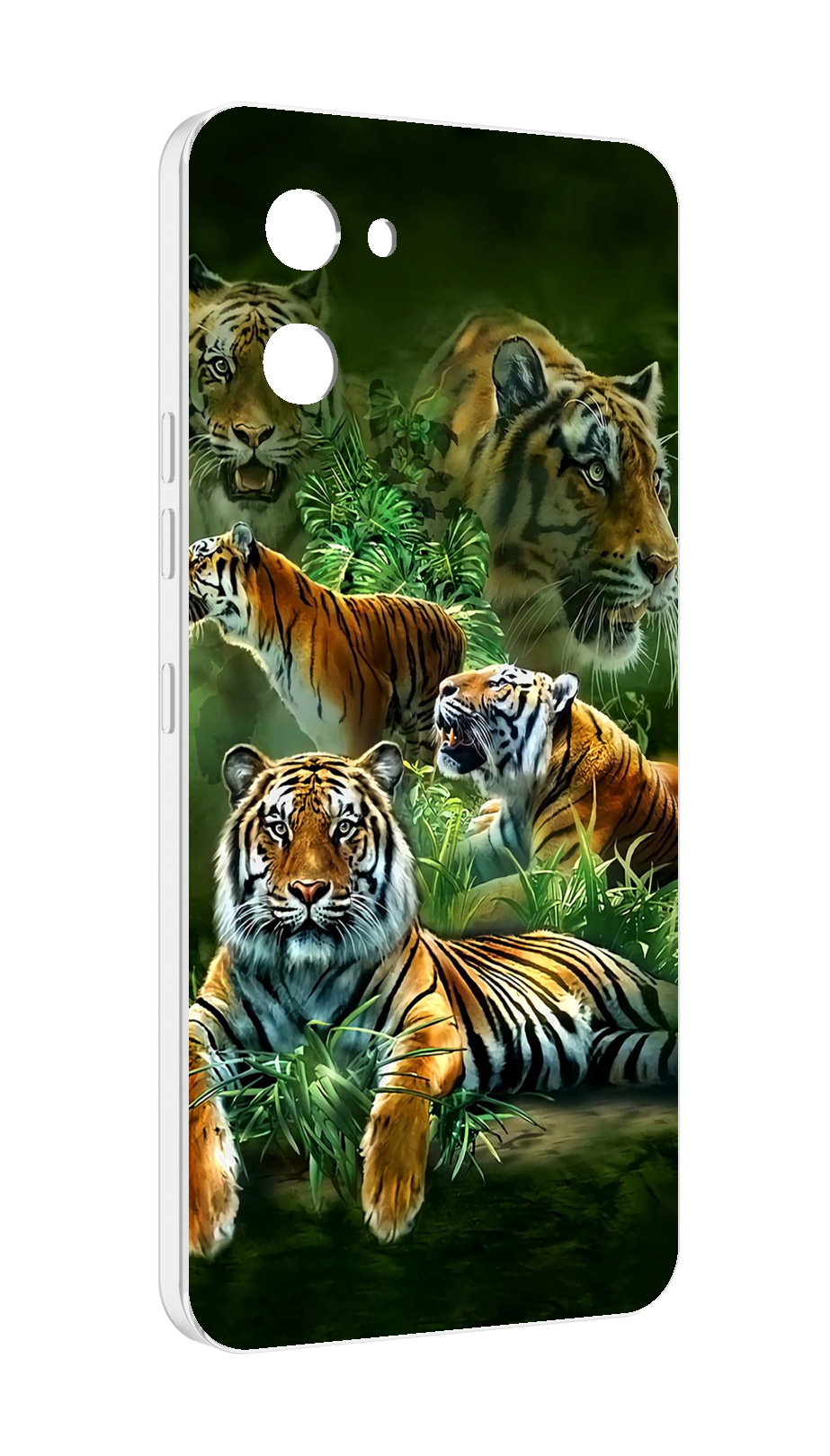 

Чехол MyPads Тигры для UMIDIGI G1, Прозрачный, Tocco