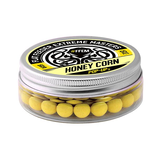 

Бойлы плавающие FFEM Baits Pop Up 10 мм Honey Corn 55 шт, Разноцветный, плавающие Pop Up