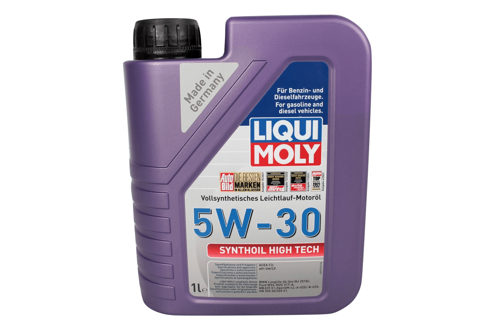 

Моторное масло LIQUI MOLY синтетическое Synthoil High Tech 5W30 SM/CF C3 1л