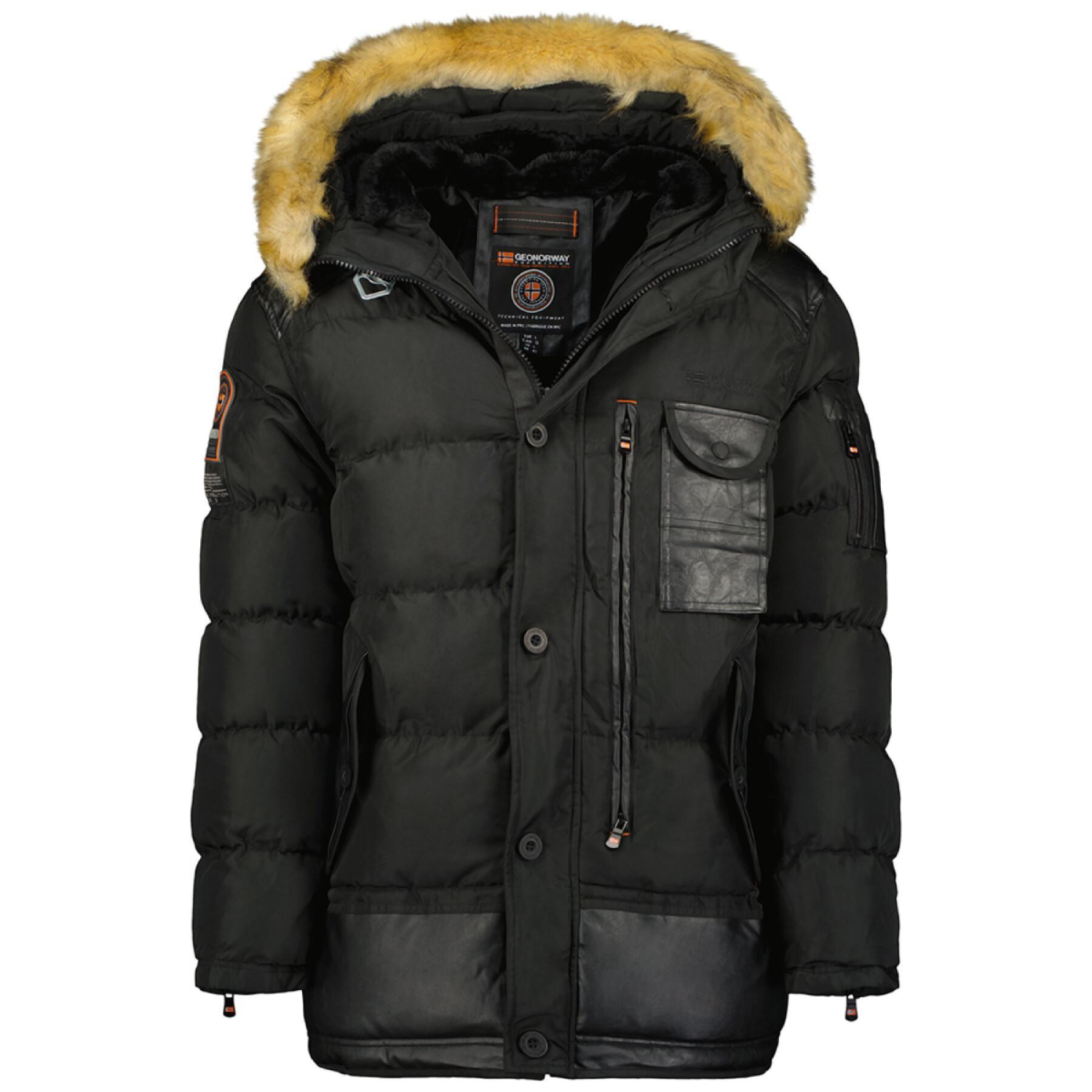 Куртка мужская Geographical Norway WU6694H/GNO черная 2XL