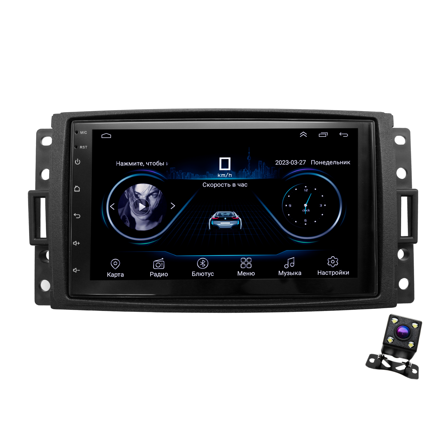 Штатная магнитола Dolmax 7A-HUMM4CORE HUMMER CHEVROLET BUICK Android (2/32 Гб) +камера