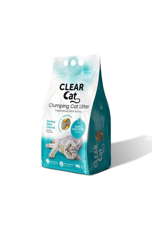 

Комкующийся наполнитель CLEARCAT бентонитовый, 10 л, Комкующийся