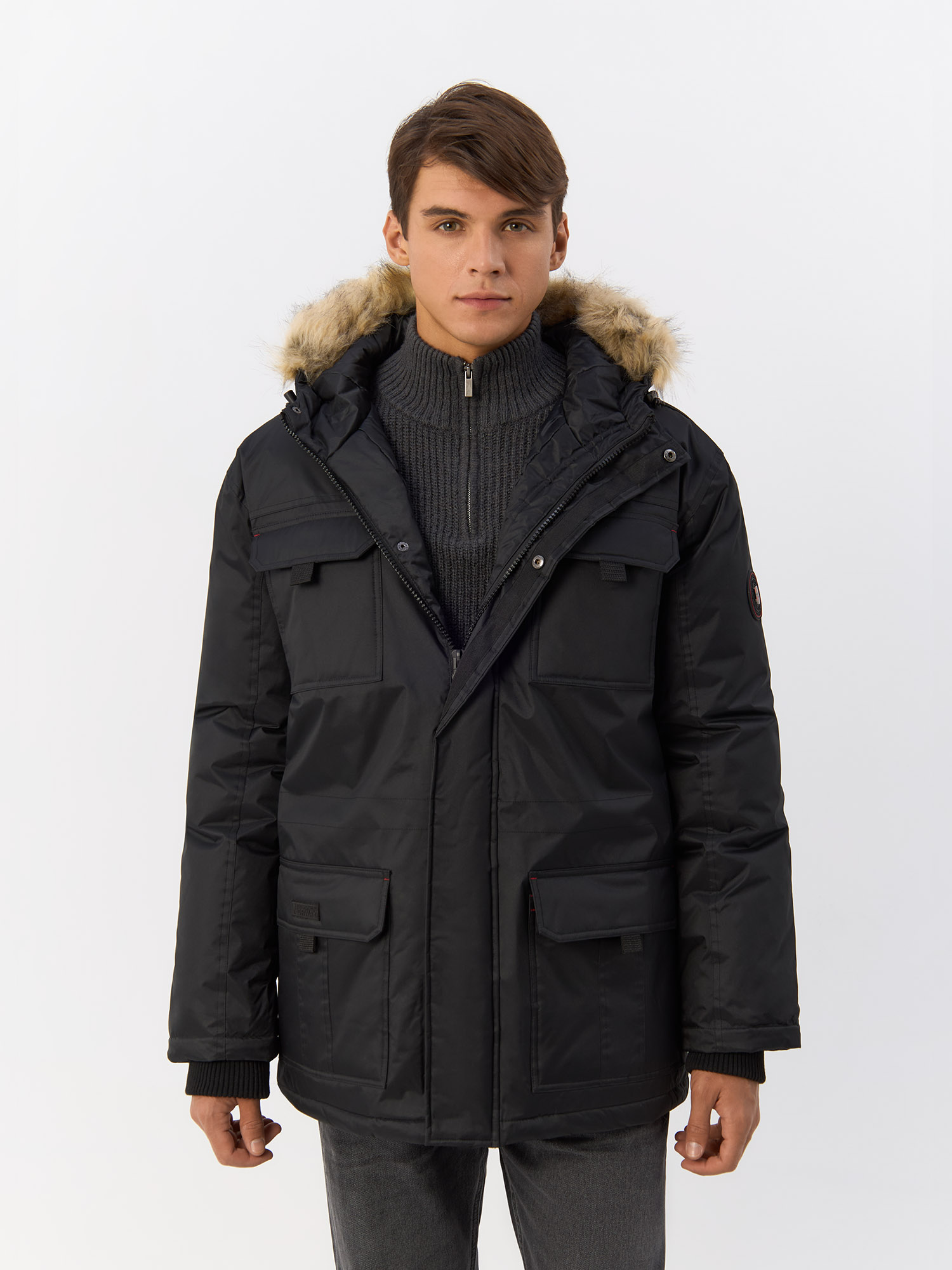 

Куртка мужская Geographical Norway WQ198H/GN черная L, Черный, WQ198H/GN