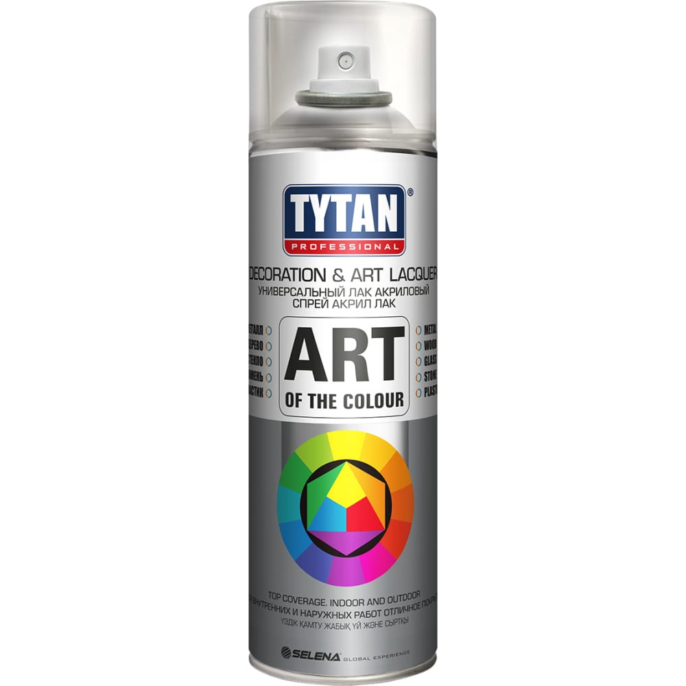 Аэрозольный лак TYTAN PROFESSIONAL ART OF THE COLOUR бесцветный матовый 400 мл 62376