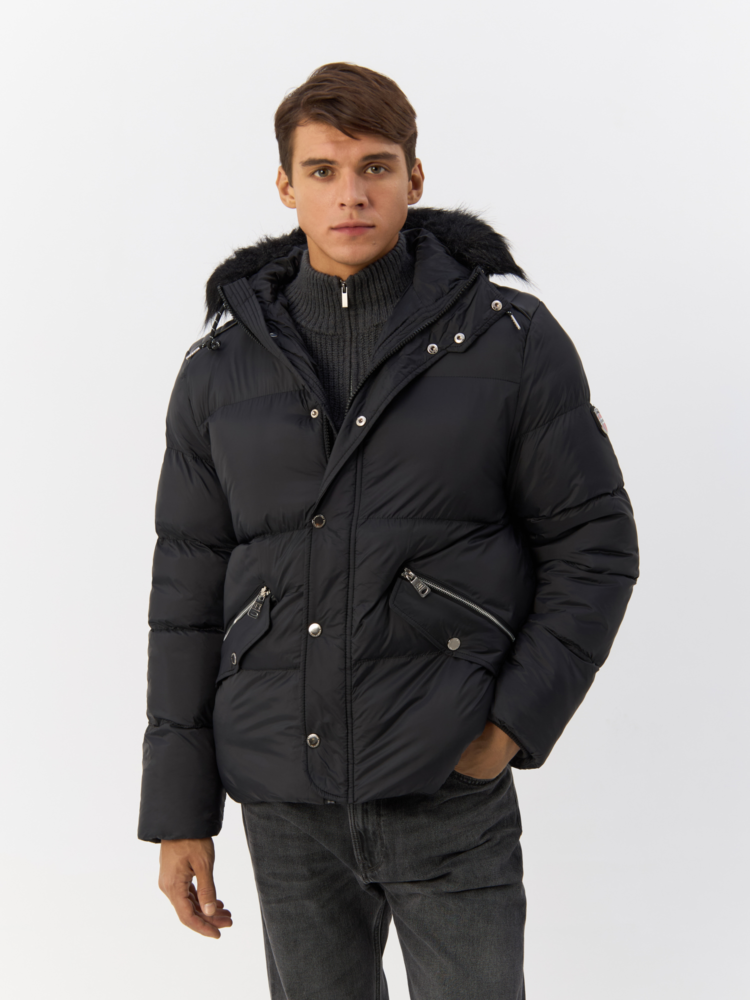 

Куртка мужская Geographical Norway WW4917H/GNO черная L, Черный, WW4917H/GNO