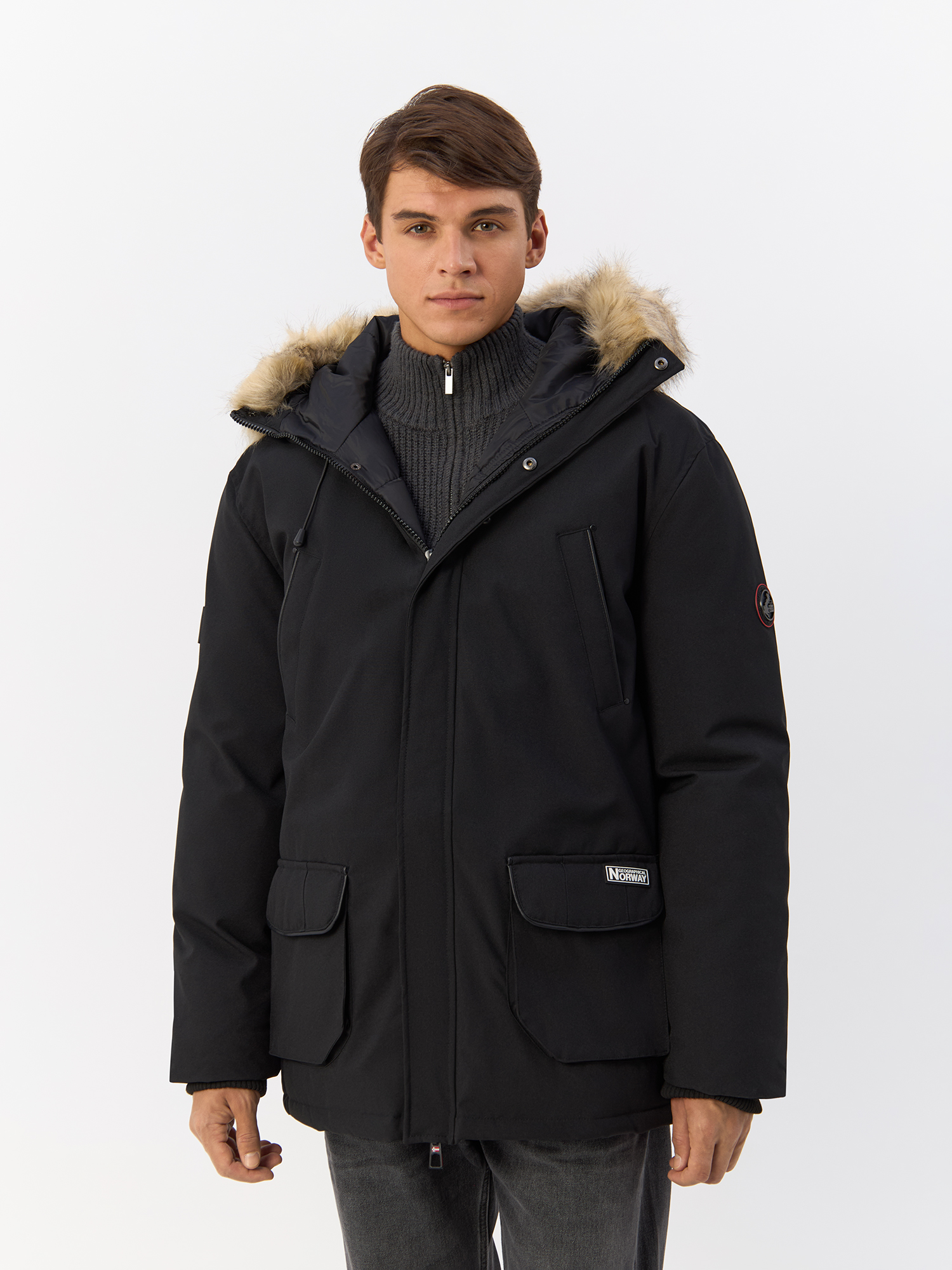 

Куртка мужская Geographical Norway WX2329H/GN черная L, Черный, WX2329H/GN