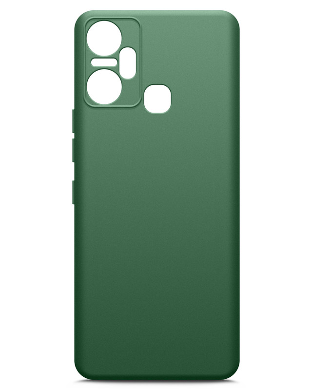 

Чехол Brozo на Infinix Smart 6 Plus силиконовый зеленый опал, Infinix Smart 6 Plus