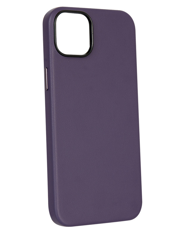 

Чехол кожаный Leather Co для iPhone 14 Plus-Фиолетовый, Apple iPhone 14 Plus
