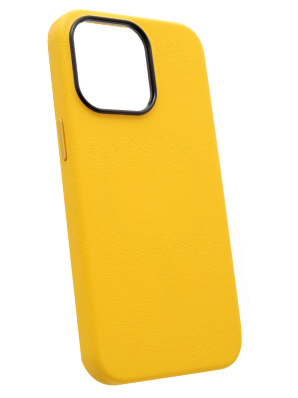 

Чехол кожаный Leather Co для iPhone 14 Pro-Жёлтый, Желтый, Apple iPhone 14 Pro