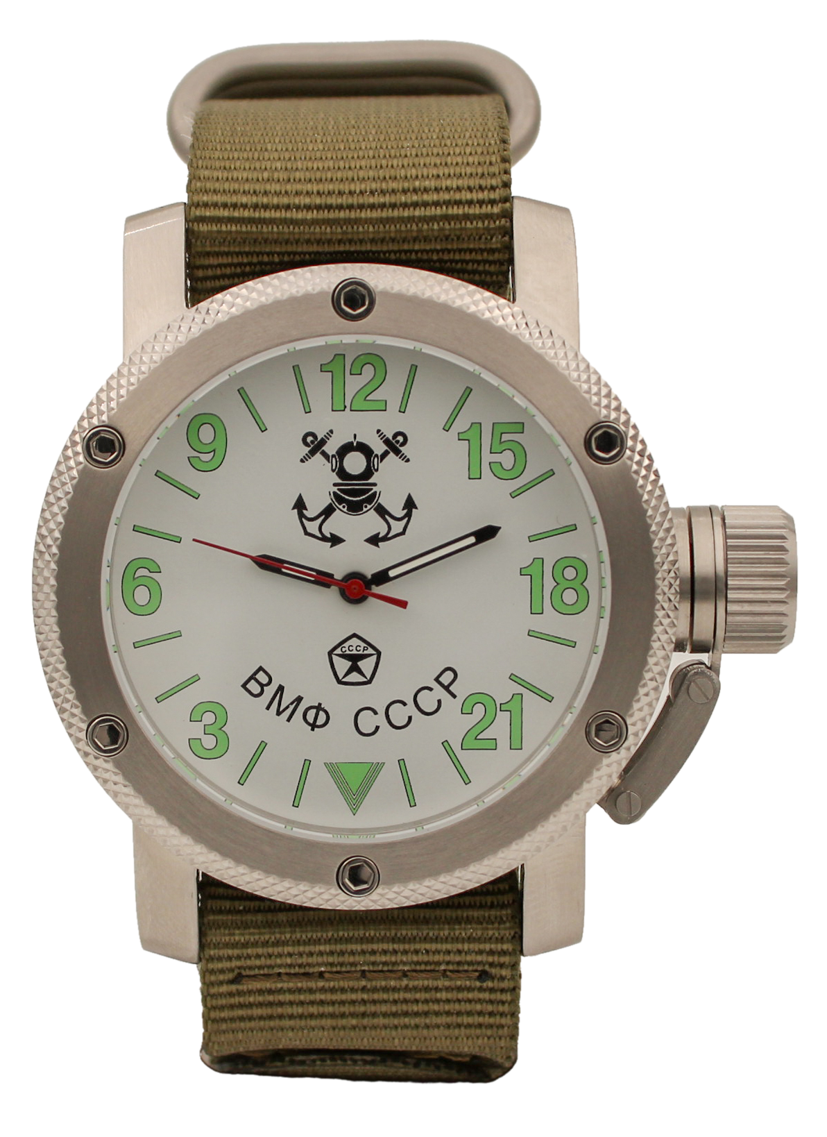 фото Наручные часы мужские watch triumph вмф ссср-2-ап хаки