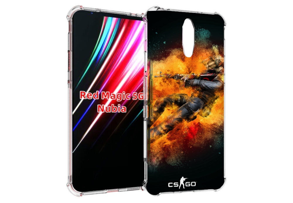 

Чехол MyPads CS-go Контр-террорист для ZTE Nubia Red Magic 1 5G, Прозрачный, Tocco