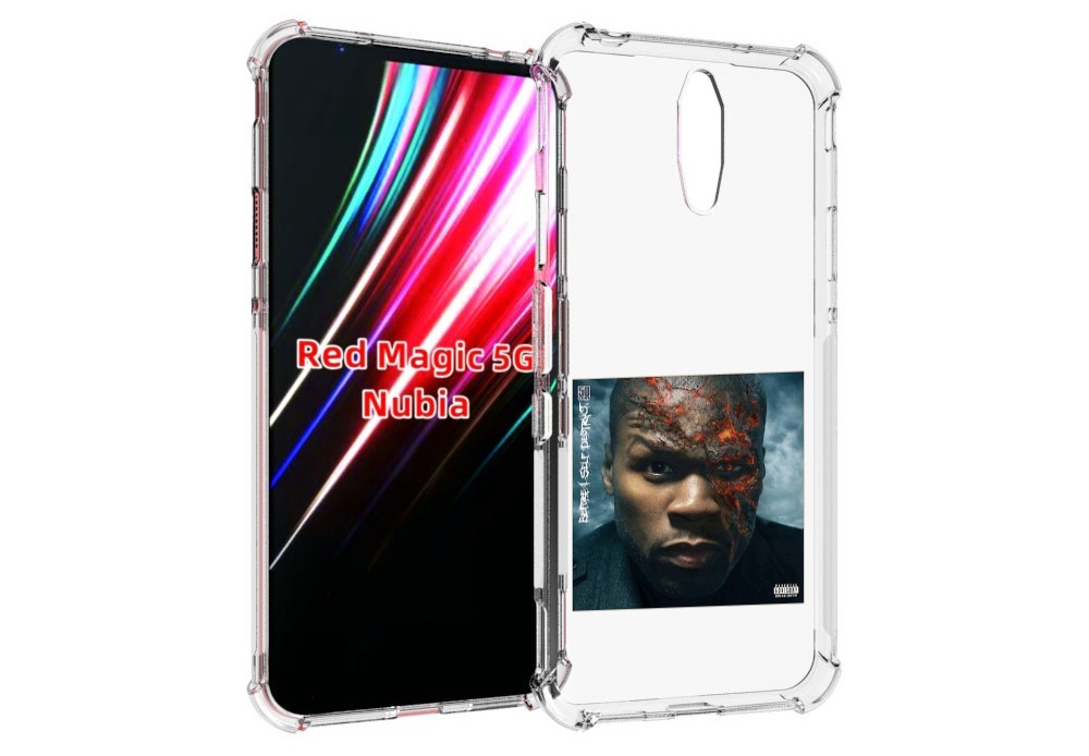 

Чехол MyPads 50 Cent - Before I Self Destruct мужской для ZTE Nubia Red Magic 1 5G, Прозрачный, Tocco