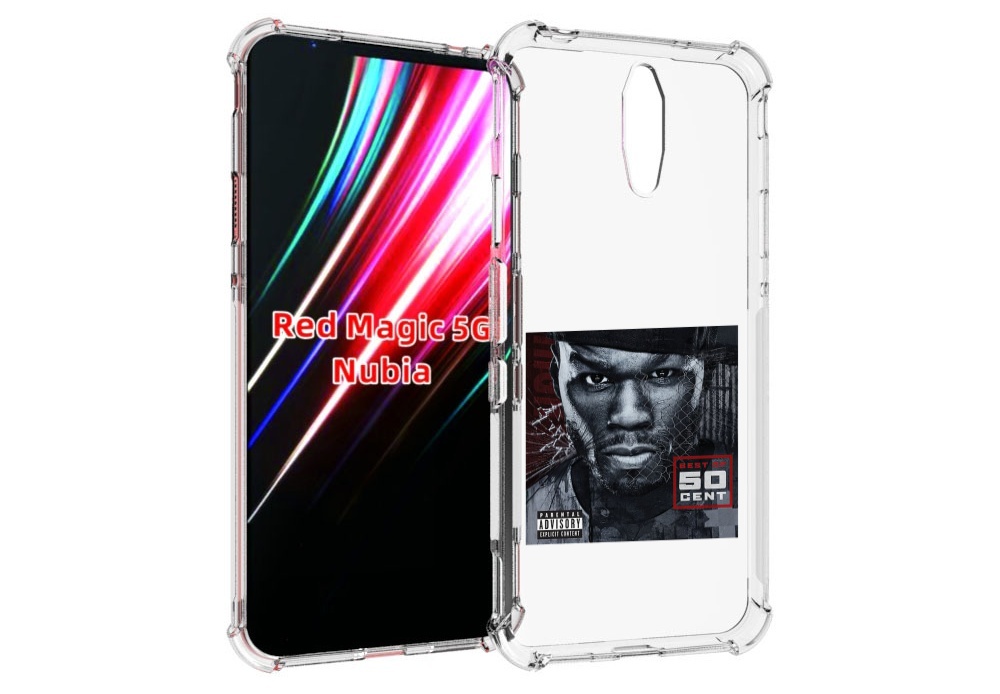 Чехол MyPads 50 Cent - Best Of для ZTE Nubia Red Magic 1 5G